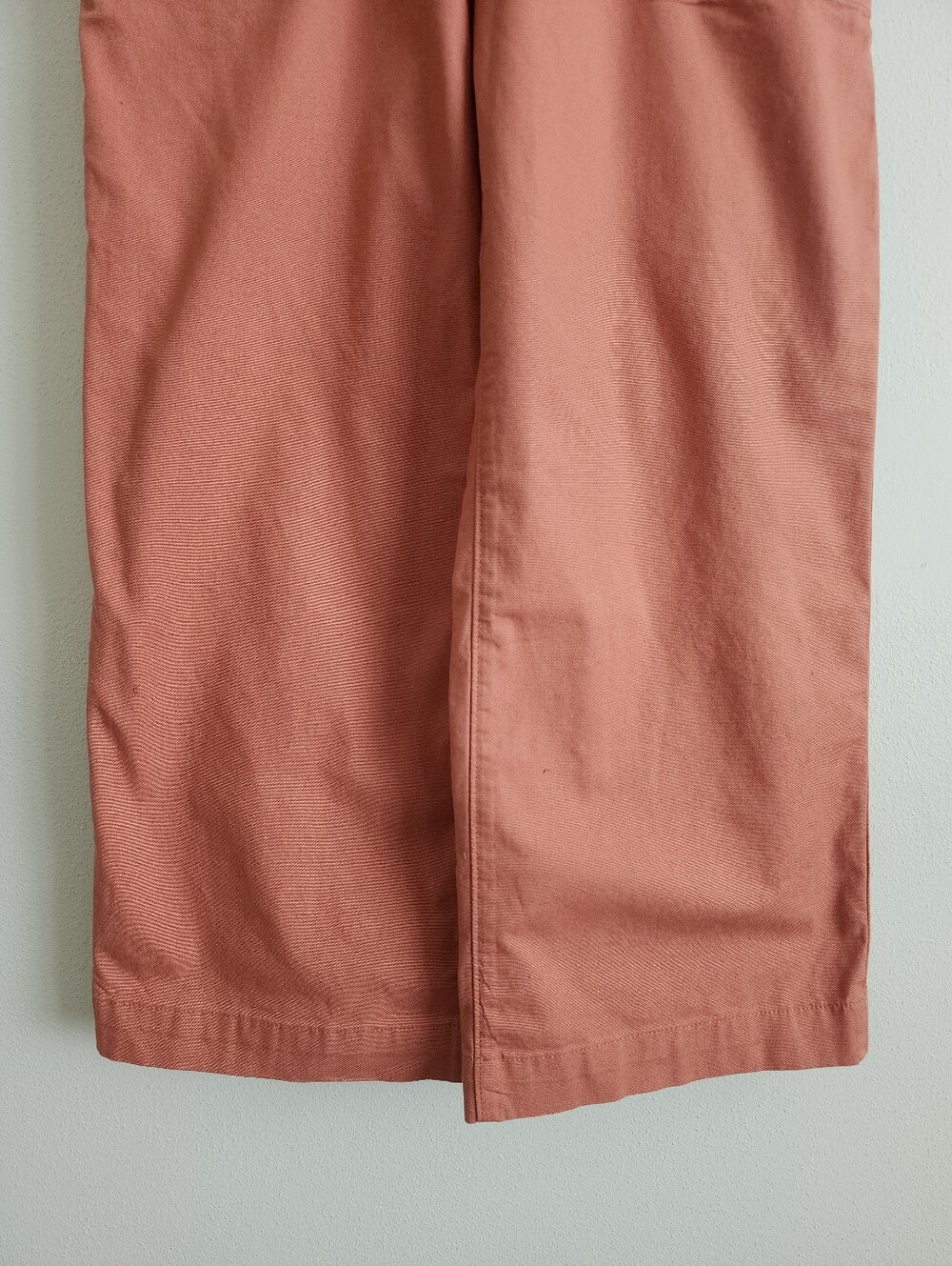 Patagonia Stand Up Cropped Overalls Orange Organic Cotton Utility Summer Sz 2 - Picture 5 of 16